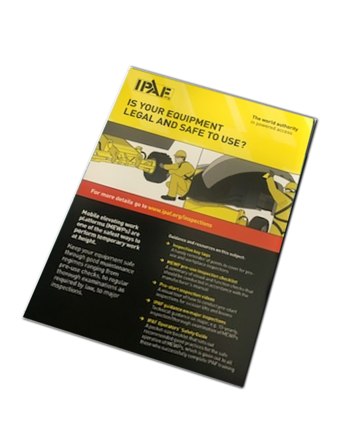 Is your Equipment Legal and Safe to Use Leaflet