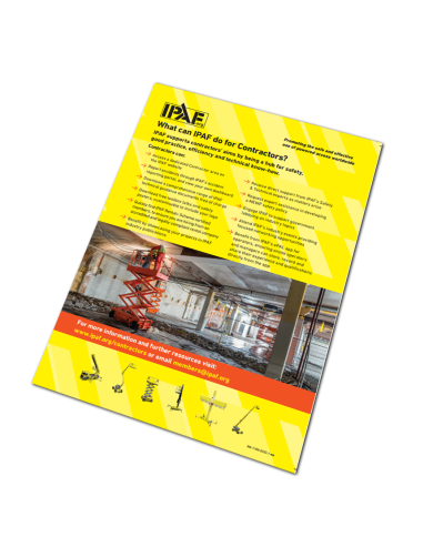 What can IPAF do for Contractors Leaflet